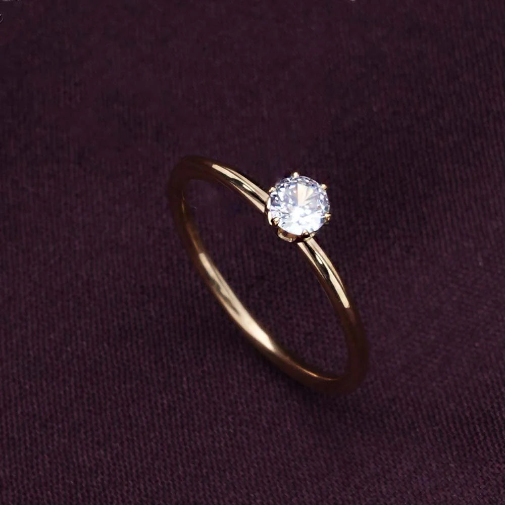 Mini Solitaire Ring