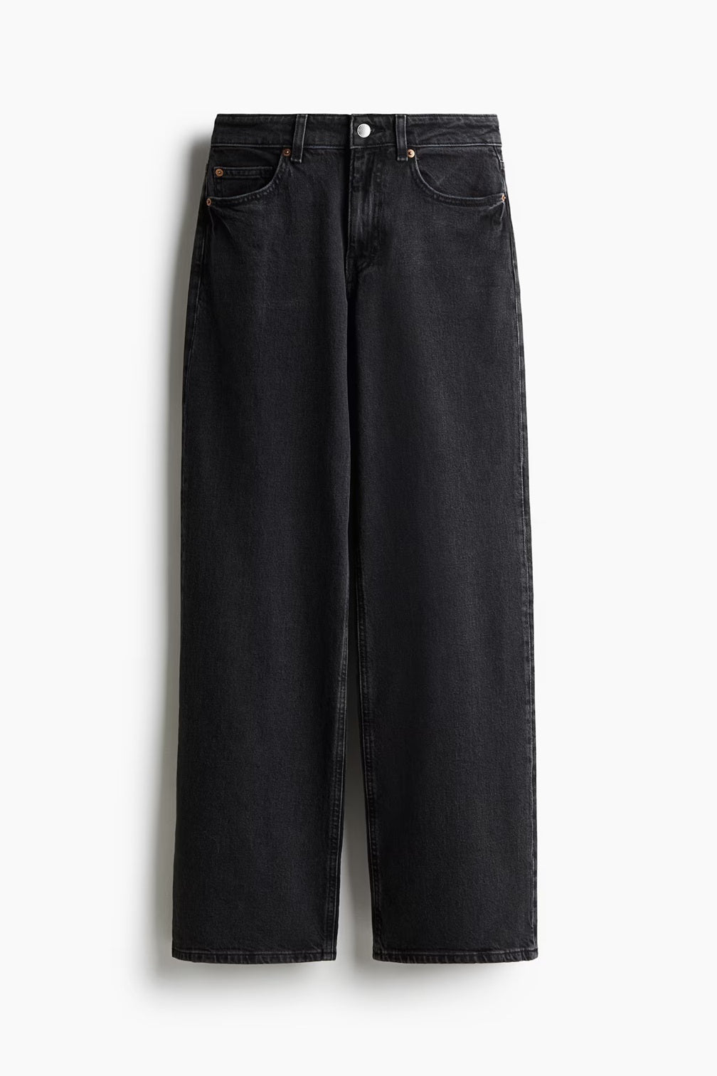 H&M Wide High Jeans - Dark