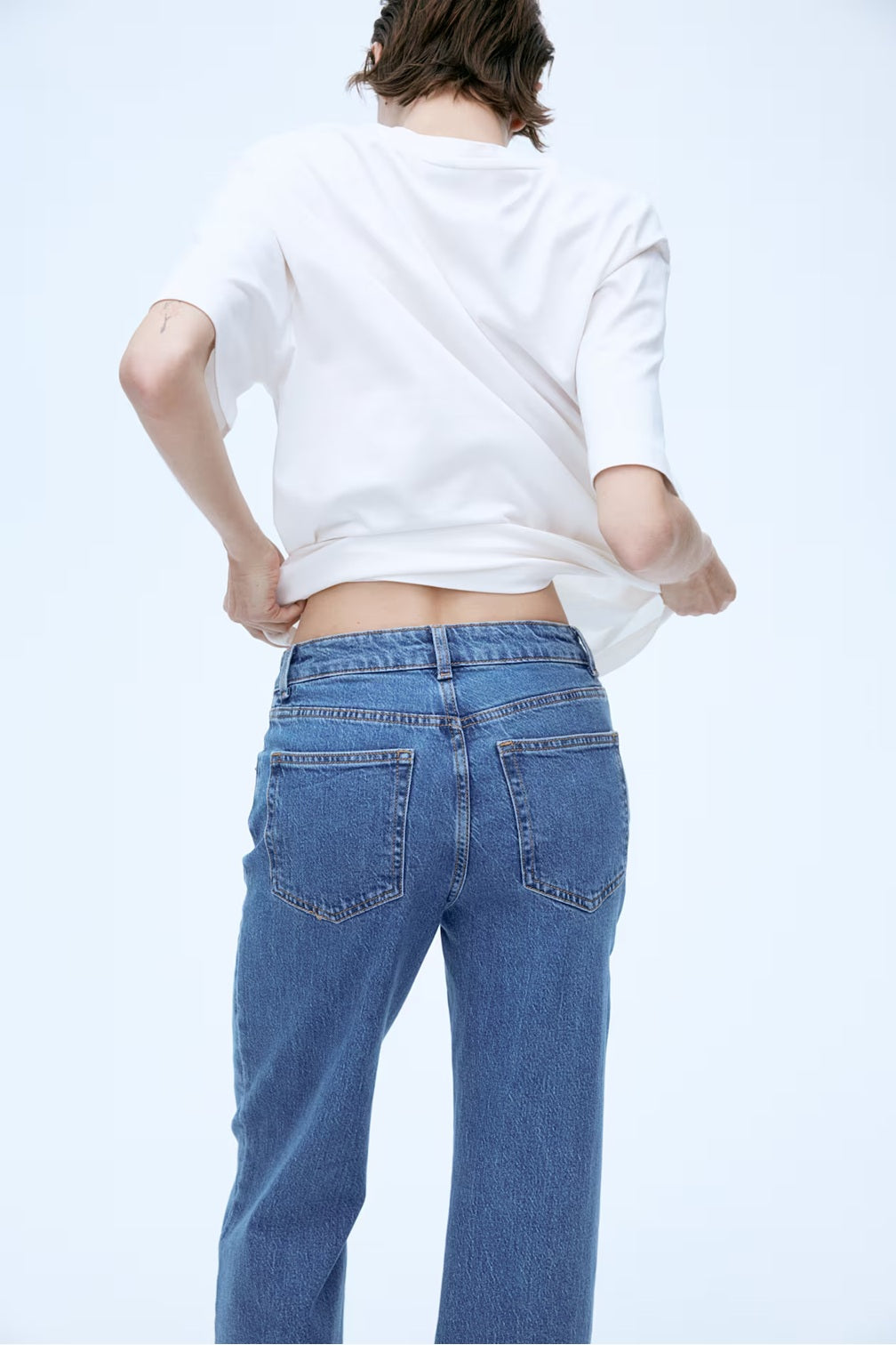 H&M Wide High Jeans - Dark