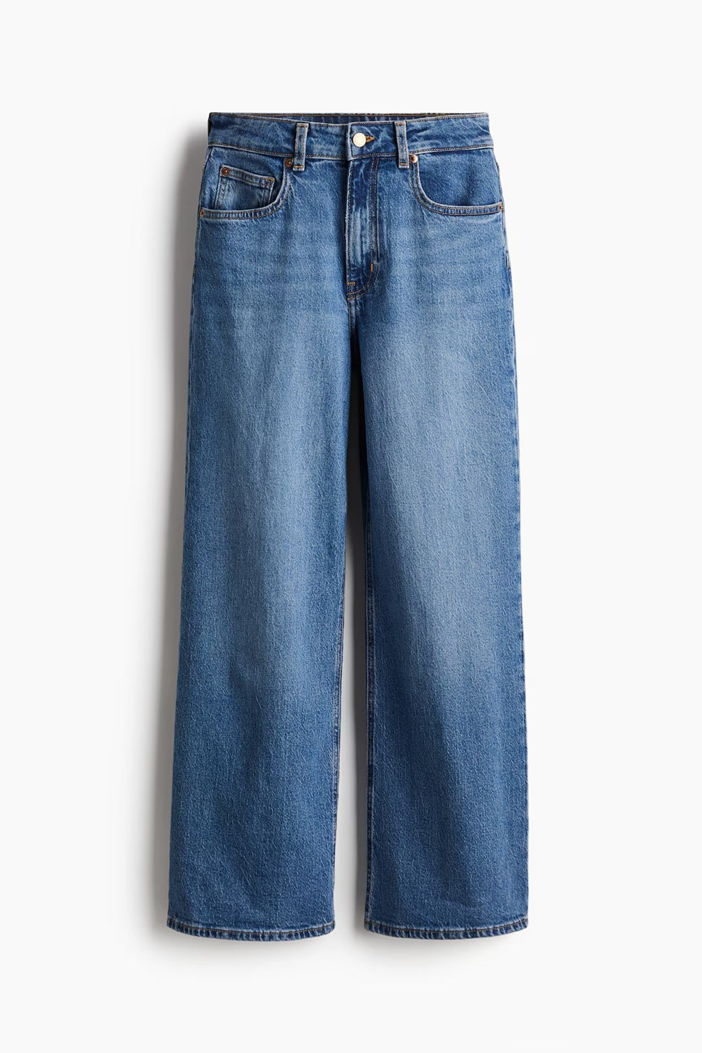 H&M Wide High Jeans - Dark