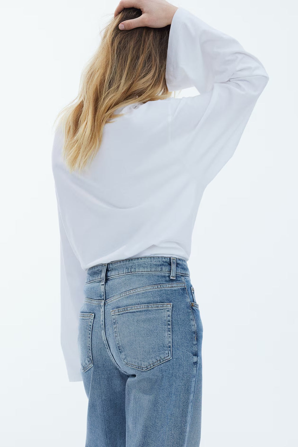 H&M Wide High Jeans - Dark