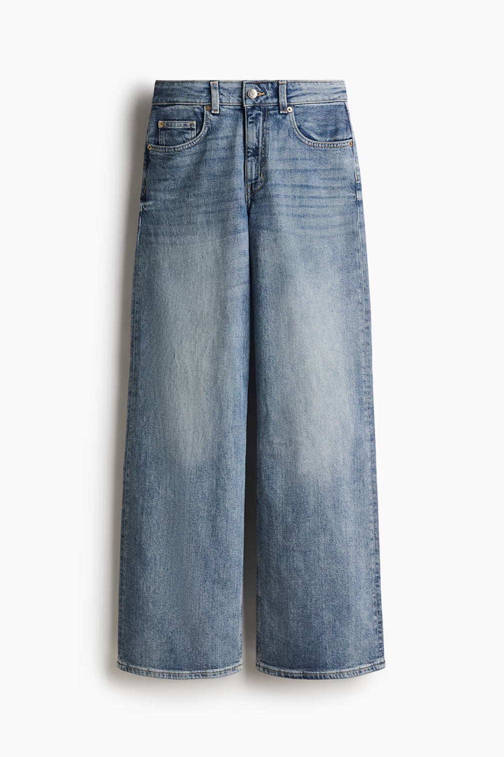 H&M Wide High Jeans - Dark