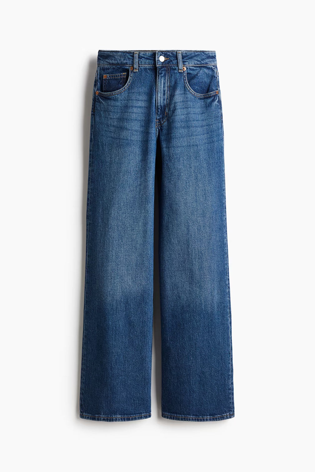 H&M Wide High Jeans - Dark