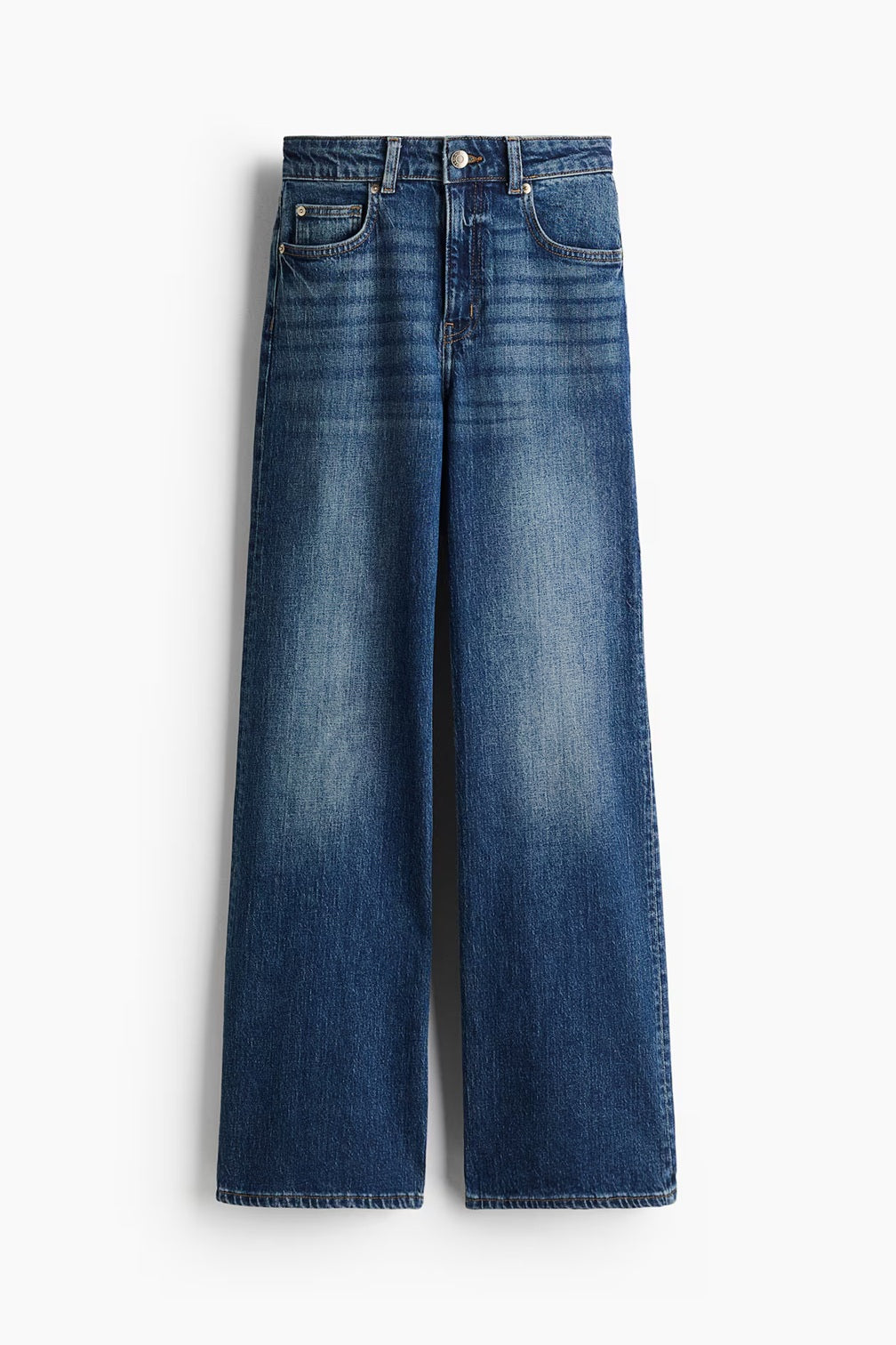 H&M Wide High Jeans - Dark