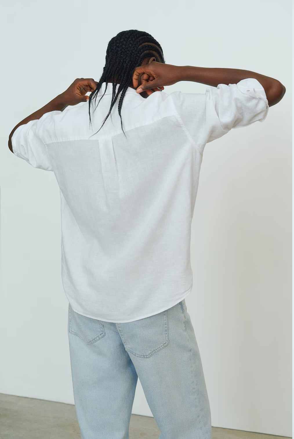 H&M Wide High Jeans - Light