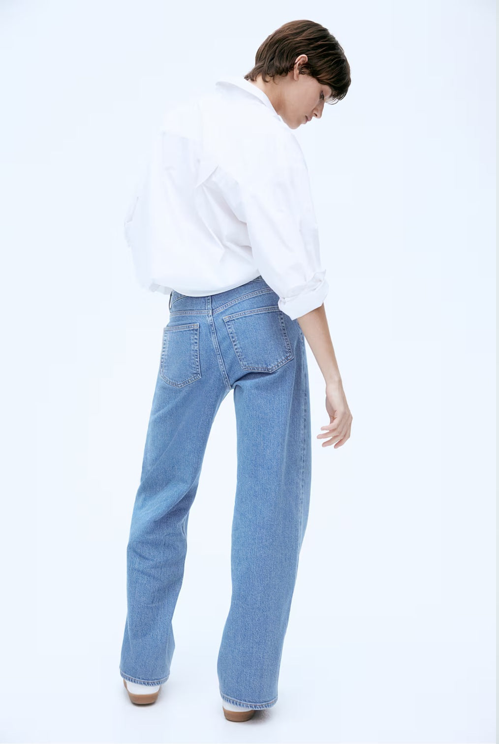 H&M Wide High Jeans - Light