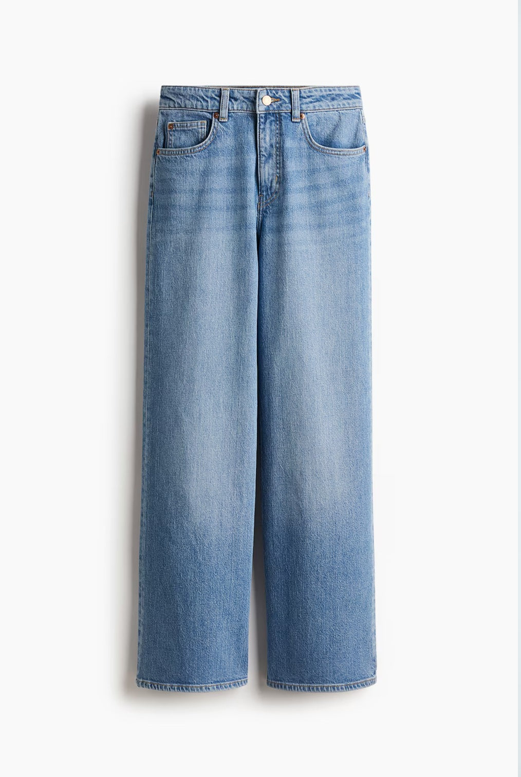 H&M Wide High Jeans - Light