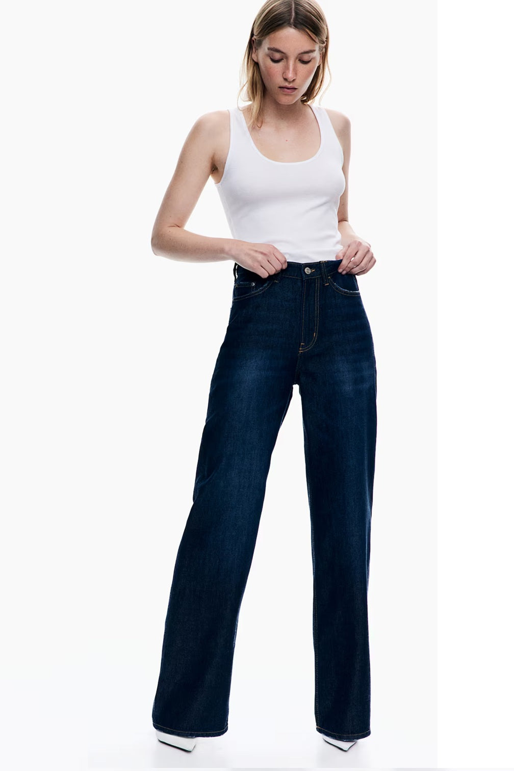 H&M Wide Ultra High Jeans - Dark