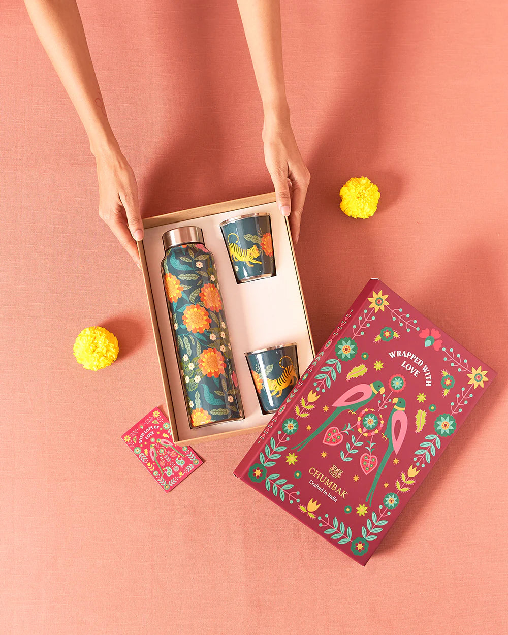 Marigold Drinkware Gift Set of 3