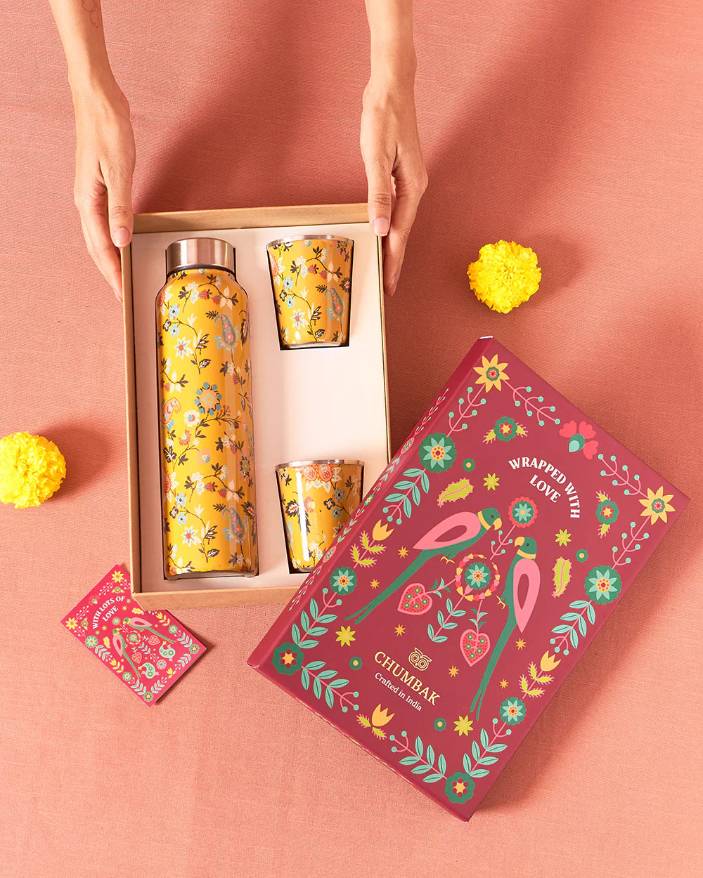 Pixel Paisley Drinkware Gift Set of 3