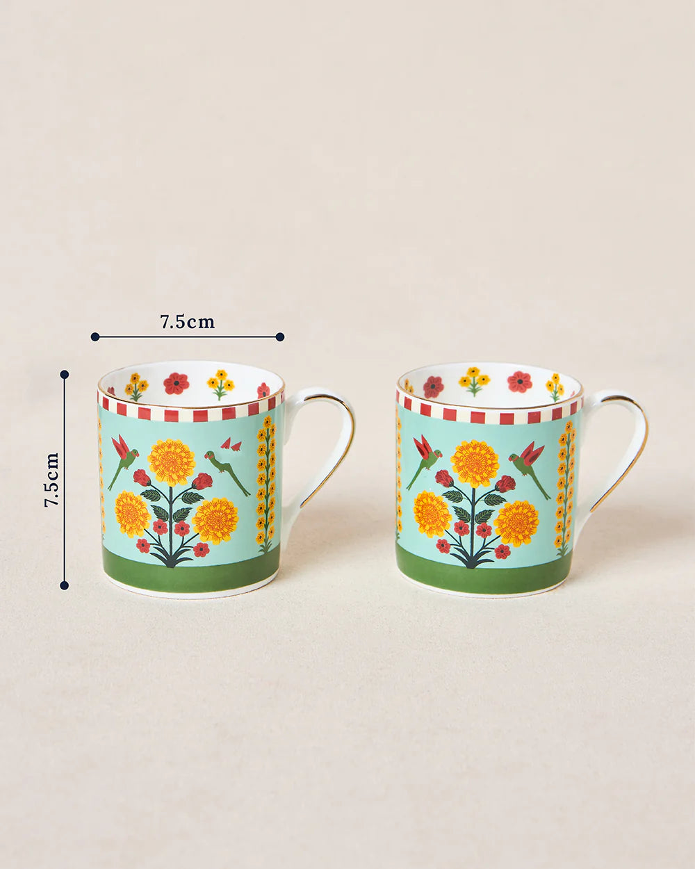 Rani Bagh Mugs Gift Set - Set of 6, 220 ml | Palace Memoirs