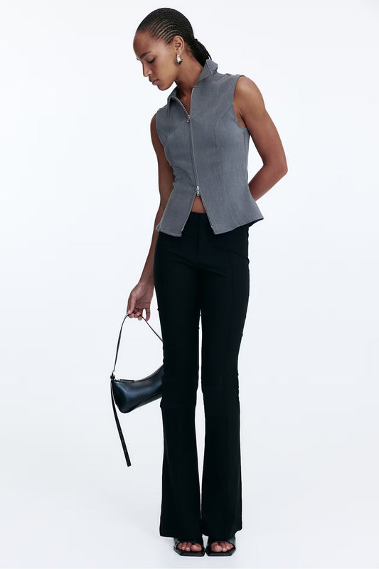 H&M Collared Zip-Through Vest Top
