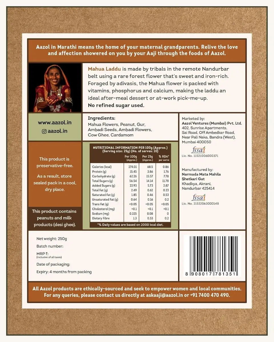 Aazol Mahua Ladoo 250 g