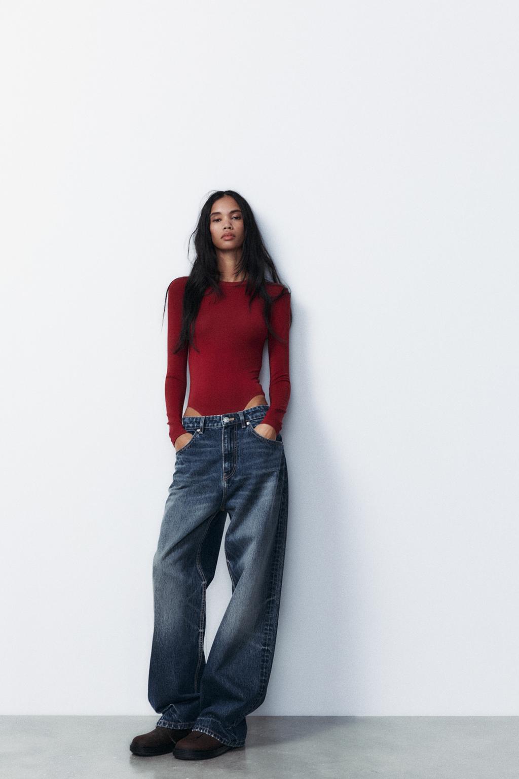 ZARA Cotton Modal Bodysuit
