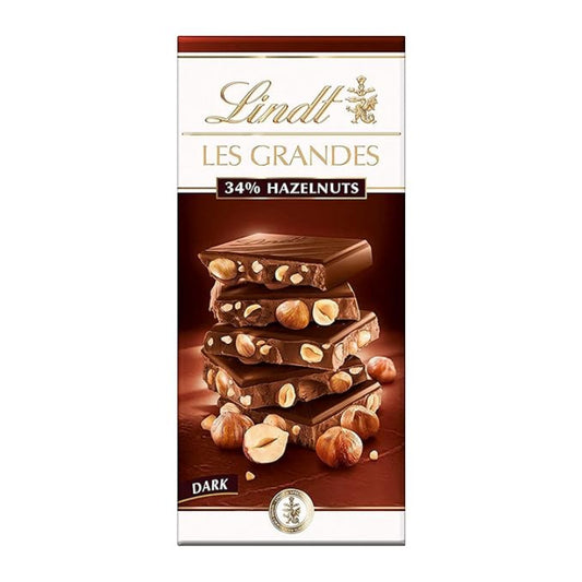 Lindt Les Grandes 34% Dark Hazelnut Chocolate 150 g