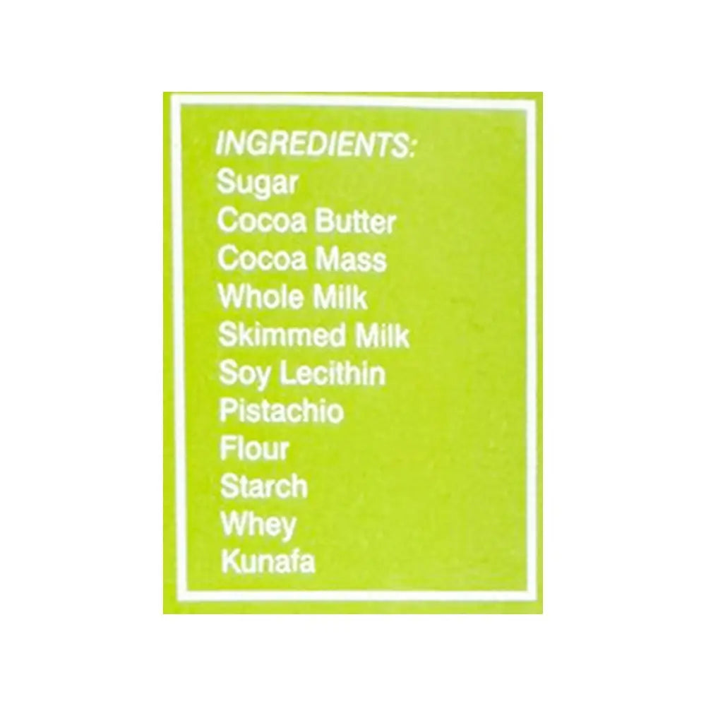 Arjoon Kunafa Pistachio Cream Chocolate Bar 185 g