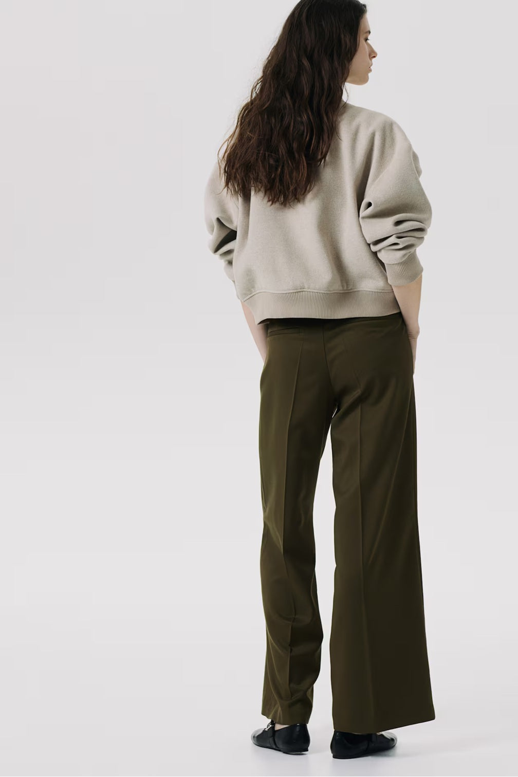 H&M Wide Tailored Trousers
