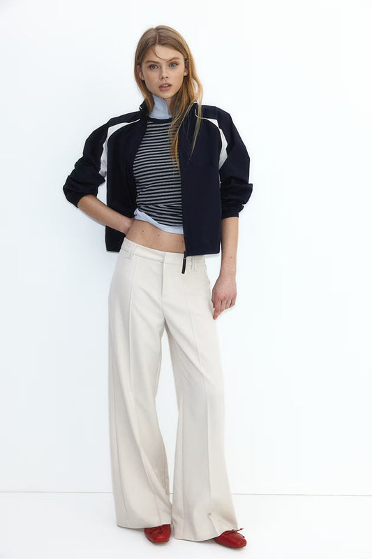 H&M Wide Tailored Trousers