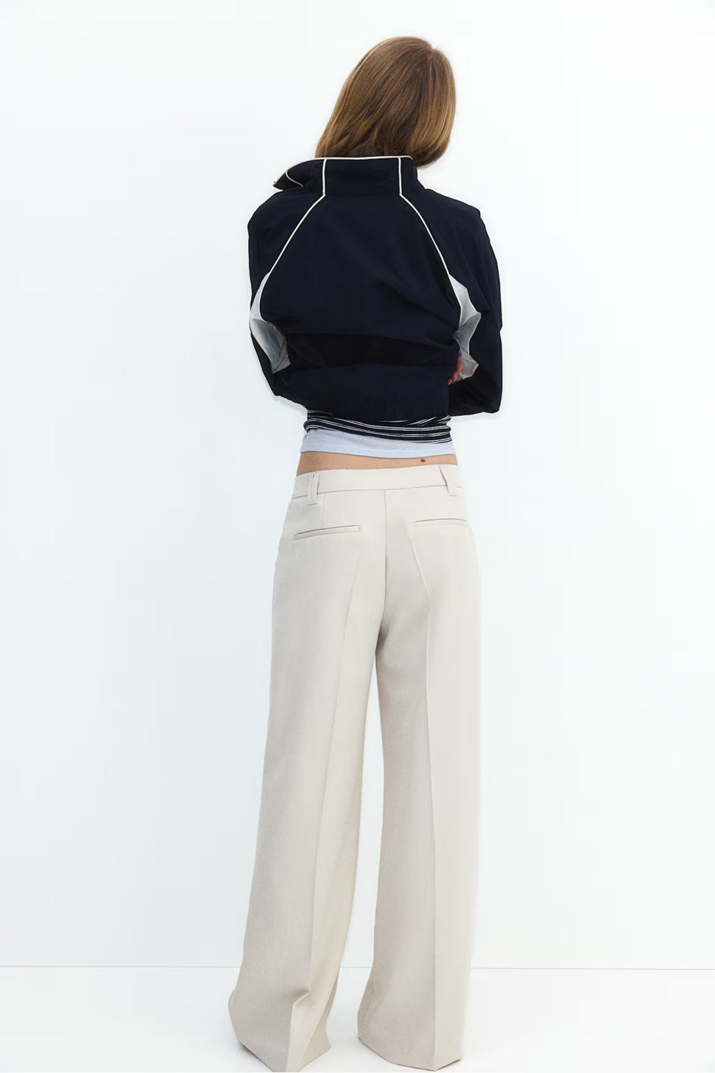 H&M Wide Tailored Trousers